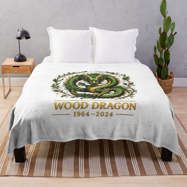 Item preview, Wood Dragon 1964–2024 Chinese Zodiac Art designed and sold by ZenWealthDesign.