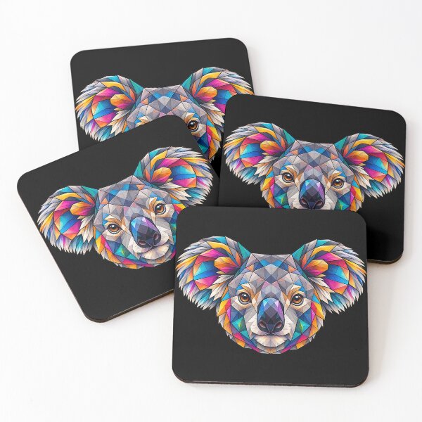 Item preview, Colorful Geometric Koala Art – Vibrant Low-Poly Animal Portrait for Nature Lovers designed and sold by Geometric Art..