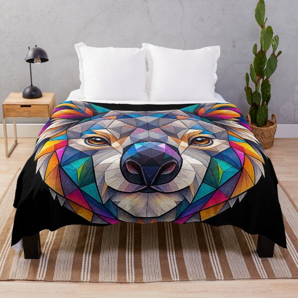 Item preview, Colorful Geometric Koala Art – Vibrant Low-Poly Animal Portrait for Nature Lovers designed and sold by Geometric Art..