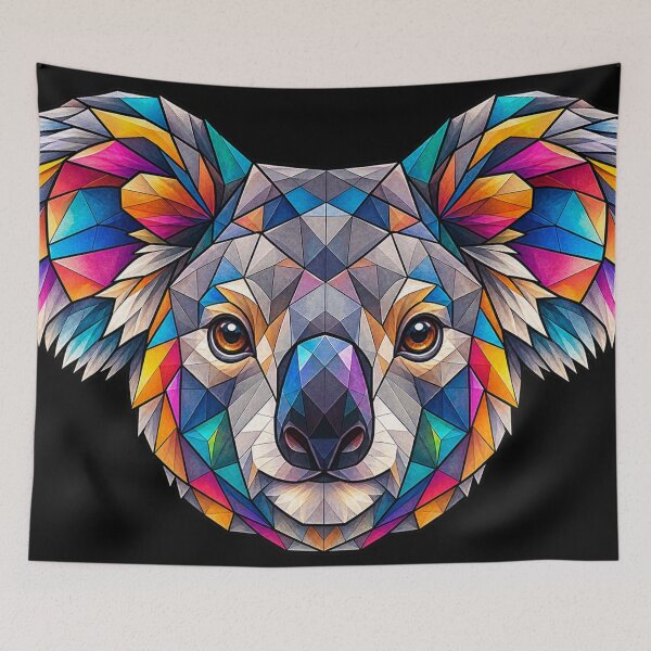 Item preview, Colorful Geometric Koala Art – Vibrant Low-Poly Animal Portrait for Nature Lovers designed and sold by Geometric Art..