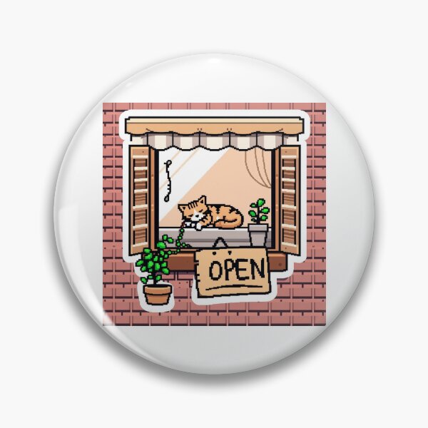Item preview, Pixel Cat Café Window designed and sold by One More Run.