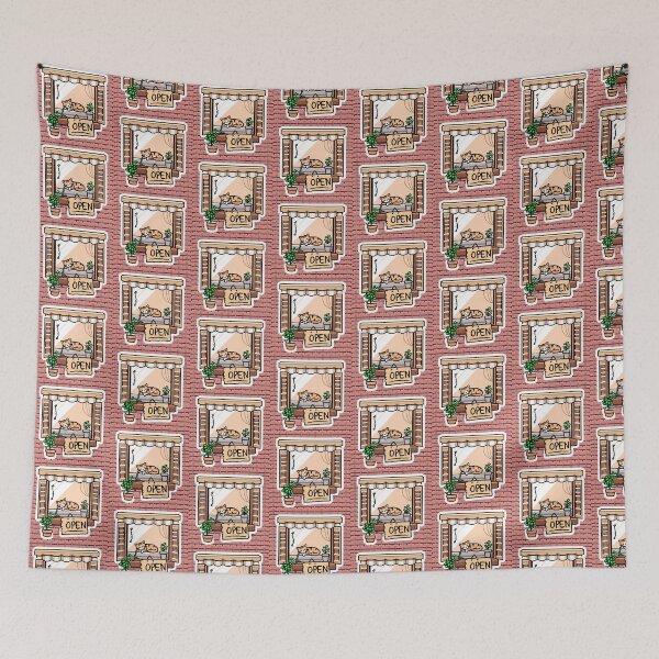 Item preview, Pixel Cat Café Window designed and sold by One More Run.