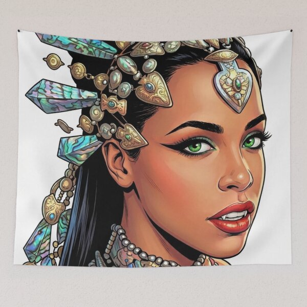 Item preview, Queen Akasha Vampire Movie Lgbtq+ Sapphic Comic Book Art Home Wall Decor Print Poster Pride TV Series Thai GL designed and sold by Mind Space.