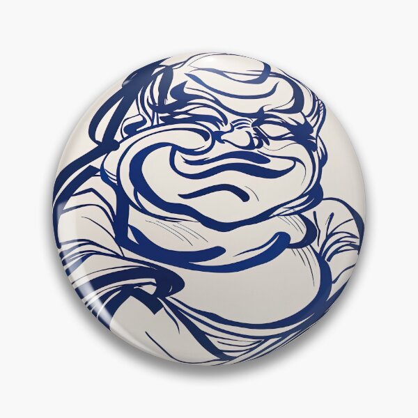 Item preview, Daikokuten, Japanese deity - Blue Abstract Art- designed and sold by shadow-bloom.