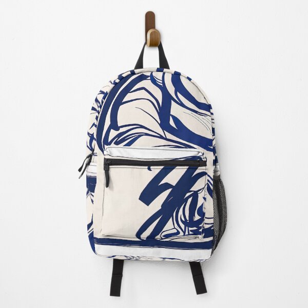 Item preview, Daikokuten, Japanese deity - Blue Abstract Art- designed and sold by shadow-bloom.