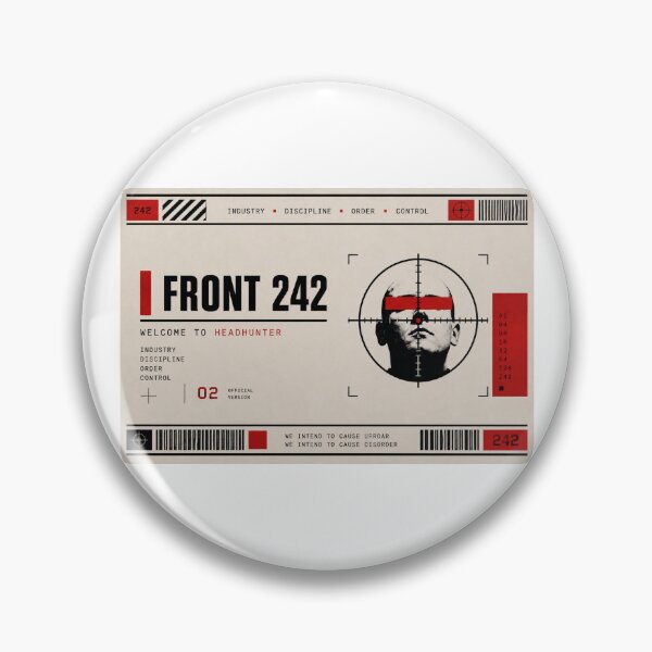 Item preview, Front 242 Headhunter design designed and sold by Retro Vibes Designs.
