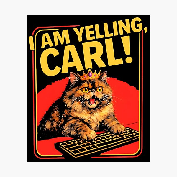 Item preview, I Am Yelling Carl Donut The Cat Dungeon Crawler Ca designed and sold by denkorea.