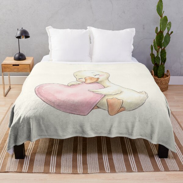 Item preview, Sweet Goose Hugging Pink Heart designed and sold by HumTumMe.