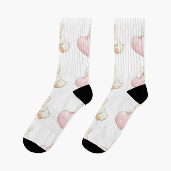Item preview, Sweet Goose Hugging Pink Heart designed and sold by HumTumMe.
