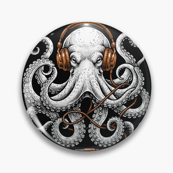 Item preview, Octopus Headphones Music DJ Ocean Sea Life designed and sold by Doodleoub.