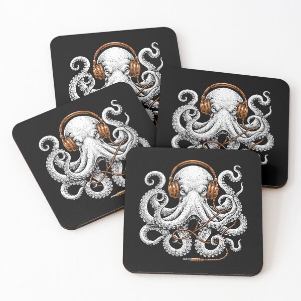 Item preview, Octopus Headphones Music DJ Ocean Sea Life designed and sold by Doodleoub.
