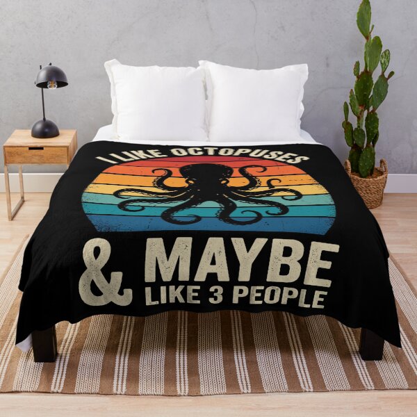 Item preview, I Like Octopuses & Maybe Like 3 People Funny Introvert Ocean Lover designed and sold by Doodleoub.