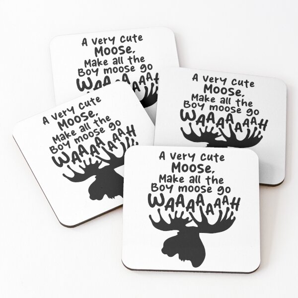 Item preview, Very Cute Moose designed and sold by LetsGo2Disney.