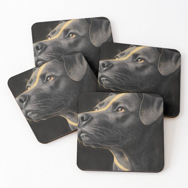Item preview, Pit Bull Dog Black Gold Loyal Guardian designed and sold by mildaclairmo.