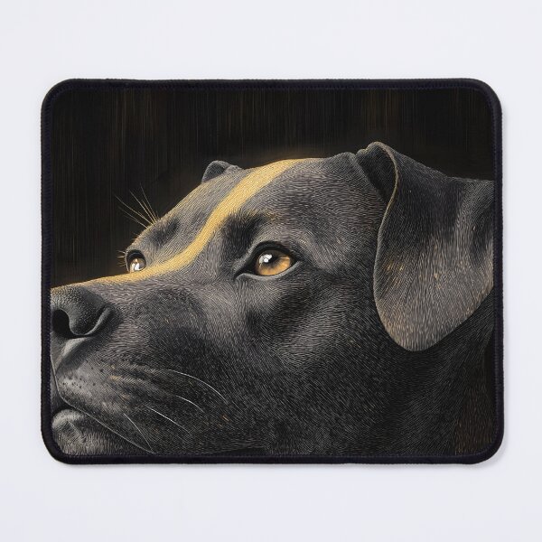Item preview, Pit Bull Dog Black Gold Loyal Guardian designed and sold by mildaclairmo.