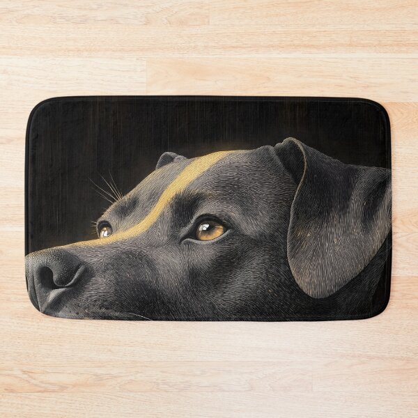 Item preview, Pit Bull Dog Black Gold Loyal Guardian designed and sold by mildaclairmo.