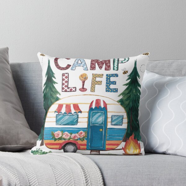 Item preview, Camp Life Retro Floral Camper designed and sold by butterflies-new.