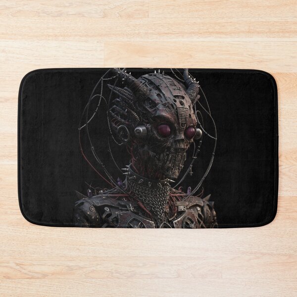 Item preview, Cybernetic Horned Demon - Biomechanical Dark Fantasy Art designed and sold by EnigmaticGoth.