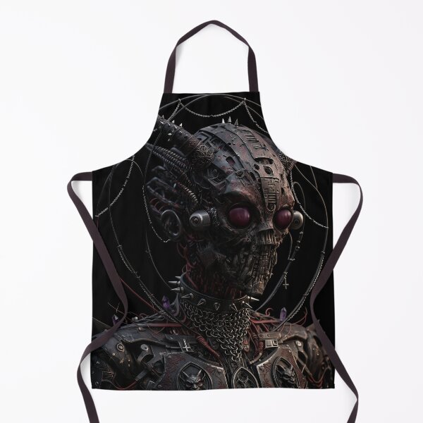 Item preview, Cybernetic Horned Demon - Biomechanical Dark Fantasy Art designed and sold by EnigmaticGoth.