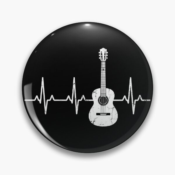 Item preview, Guitar Heartbeat Musician Passion Guitar Player Music Lover designed and sold by Doodleoub.