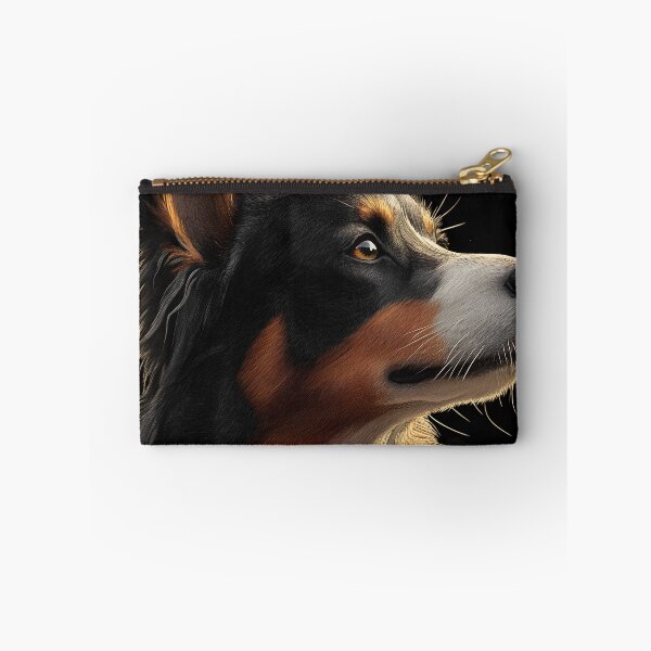 Item preview, Australian Shepherd Dog Amber Gaze Tricolor Heroic Glow designed and sold by mildaclairmo.
