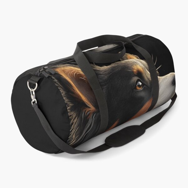 Item preview, Australian Shepherd Dog Amber Gaze Tricolor Heroic Glow designed and sold by mildaclairmo.