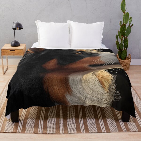 Item preview, Australian Shepherd Dog Amber Gaze Tricolor Heroic Glow designed and sold by mildaclairmo.