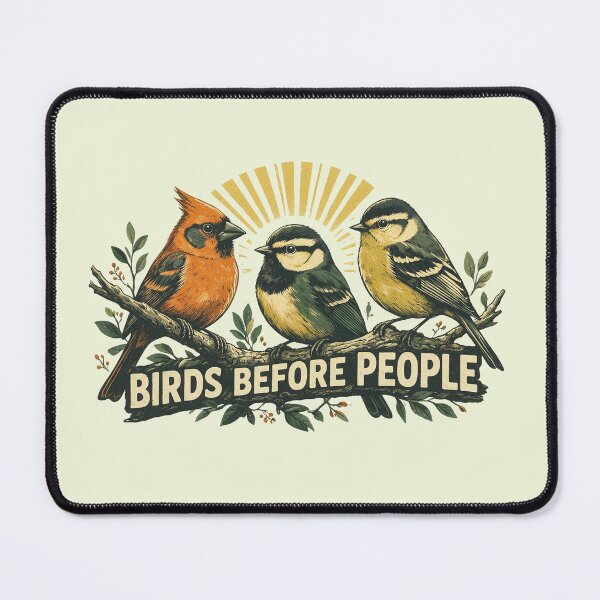 Item preview, Birds Before People Funny Introvert Birdwatcher Design designed and sold by limos.