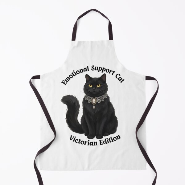 Item preview, Emotional Support Cat Victorian Edition – Whimsical Black Cat Design designed and sold by FogandFinch.