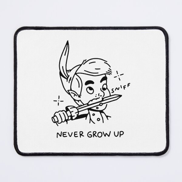 Item preview, NEVER GROW UP designed and sold by FILM GUTTER.