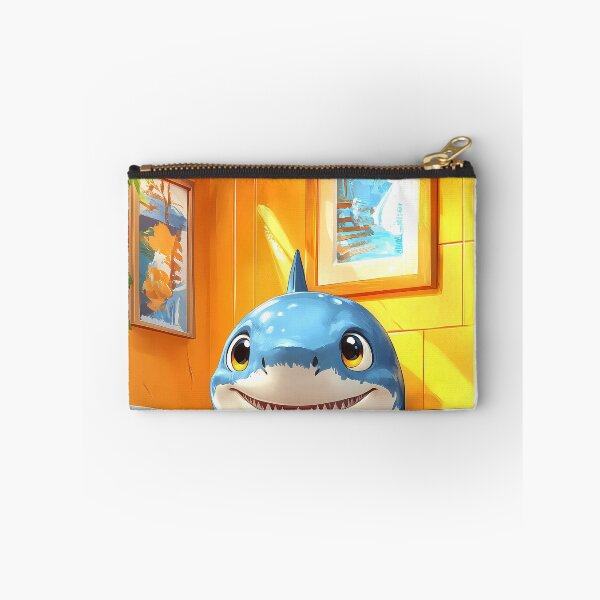 Item preview, Shark Bathroom Newspaper Reader Cute Cartoon Ocean Humor designed and sold by mildaclairmo.