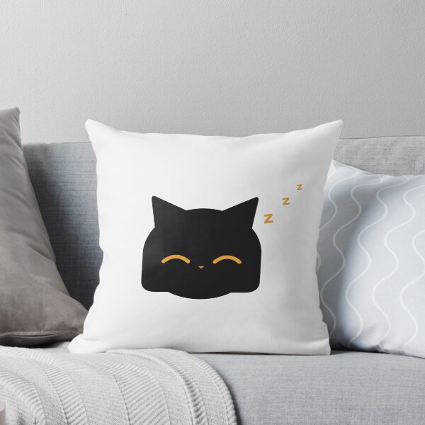 Item preview, Sleepy Black Cat | Cute Napping Kitty Zzz Sticker designed and sold by King Of Designs.