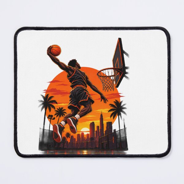 Item preview, Sunset Slam Dunk - Urban Basketball Art designed and sold by GameTime-Gear.