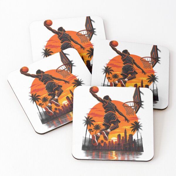 Item preview, Sunset Slam Dunk - Urban Basketball Art designed and sold by GameTime-Gear.
