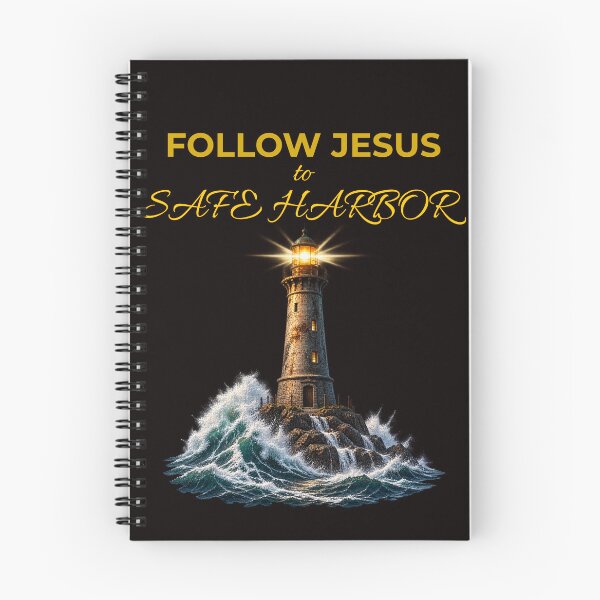 Item preview, Follow Jesus to Safe Harbor Christian Lighthouse designed and sold by TheBibleStop.
