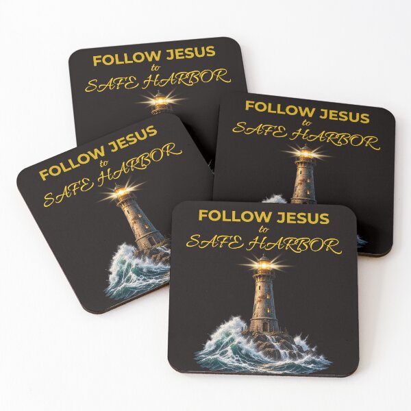 Item preview, Follow Jesus to Safe Harbor Christian Lighthouse designed and sold by TheBibleStop.