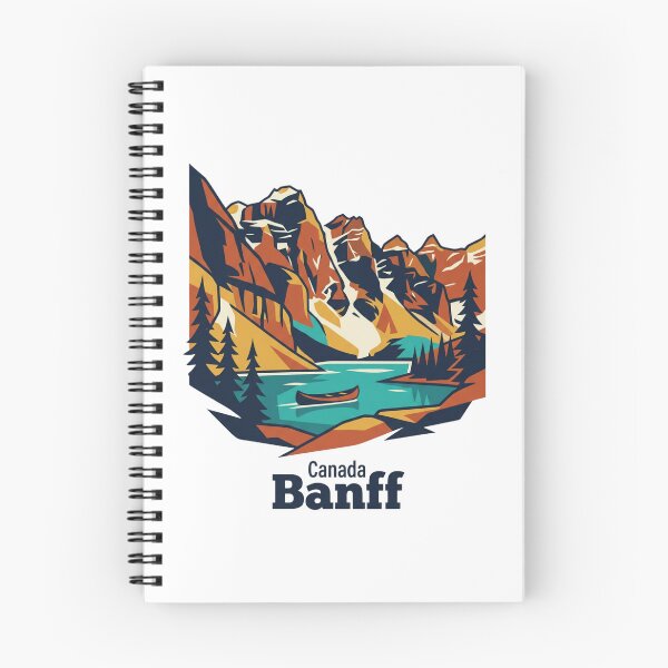 Item preview, Banff Rocky Mountains Bold Retro Graphic Travel Art designed and sold by Inkworksbyshery.