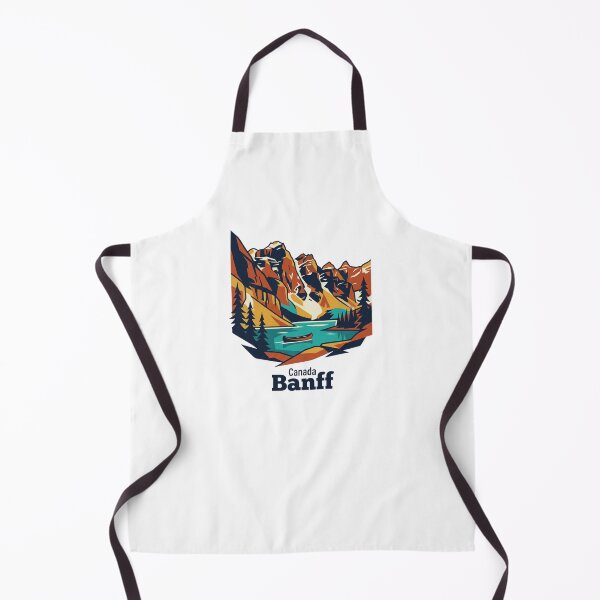 Item preview, Banff Rocky Mountains Bold Retro Graphic Travel Art designed and sold by Inkworksbyshery.