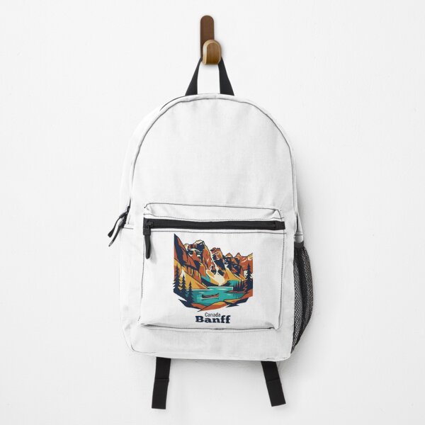 Item preview, Banff Rocky Mountains Bold Retro Graphic Travel Art designed and sold by Inkworksbyshery.