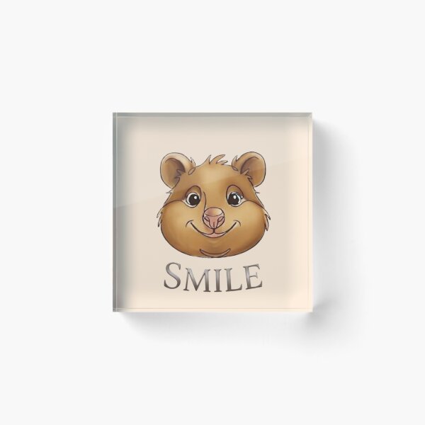 Item preview, Cute Cartoon Quokka Smile | Happy Animal Sticker Art designed and sold by Northern Glow Art.