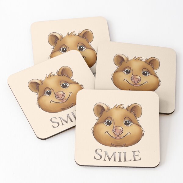 Item preview, Cute Cartoon Quokka Smile | Happy Animal Sticker Art designed and sold by Northern Glow Art.