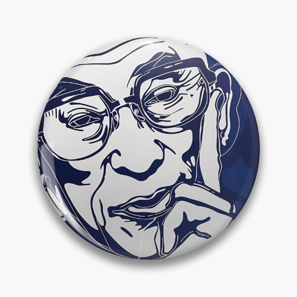 Item preview, Dalai Lama - Blue Abstract Art designed and sold by shadow-bloom.