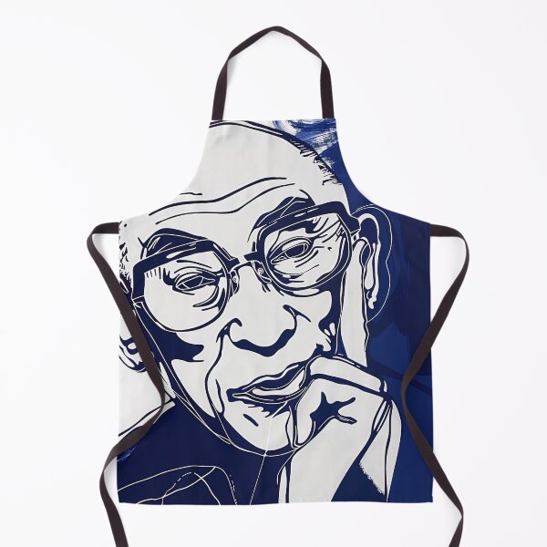 Item preview, Dalai Lama - Blue Abstract Art designed and sold by shadow-bloom.