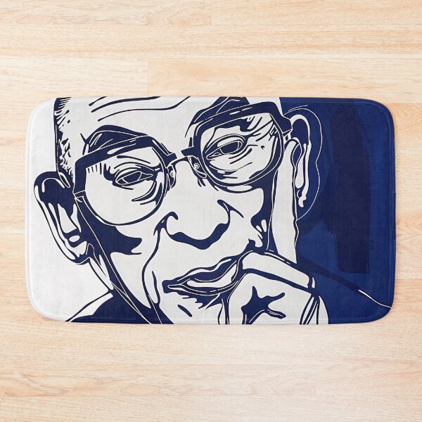 Item preview, Dalai Lama - Blue Abstract Art designed and sold by shadow-bloom.