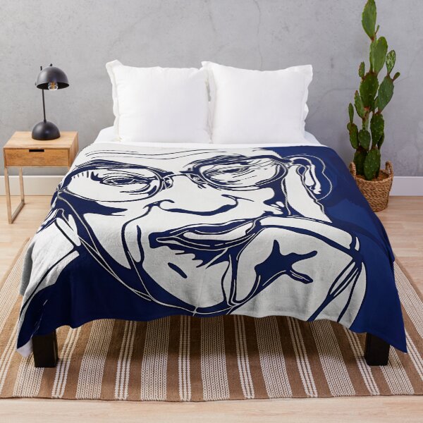 Item preview, Dalai Lama - Blue Abstract Art designed and sold by shadow-bloom.