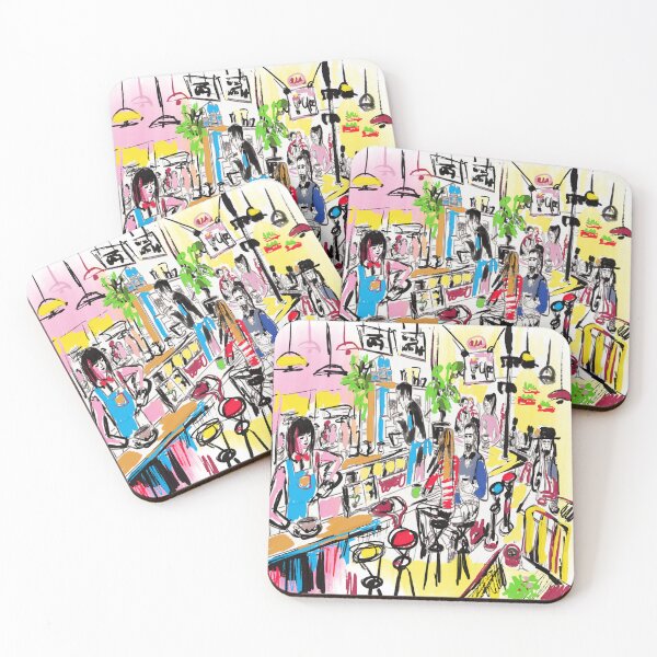 Item preview, Vibrant Cafe Scene designed and sold by sladjana.