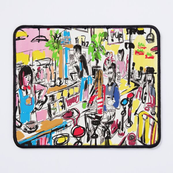 Item preview, Vibrant Cafe Scene designed and sold by sladjana.