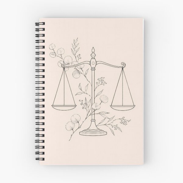 Item preview, Floral Scales Of Justice | Botanical Scales Of Justice Law | Minimalist Floral Balance Scale Legal Art For Lawyers | Law School Graduate Gift | Elegant Floral Attorney Gift designed and sold by LitzoyGlobeArt.