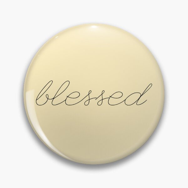 Item preview, blessed - thin handwriting cursive quote designed and sold by mgro-art.