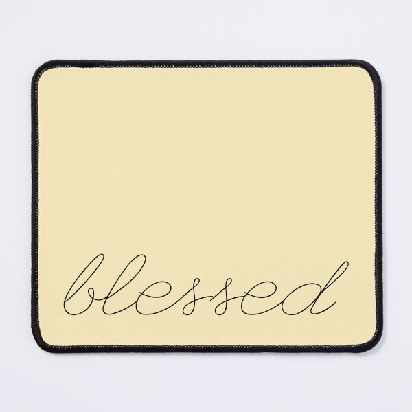 Item preview, blessed - thin handwriting cursive quote designed and sold by mgro-art.
